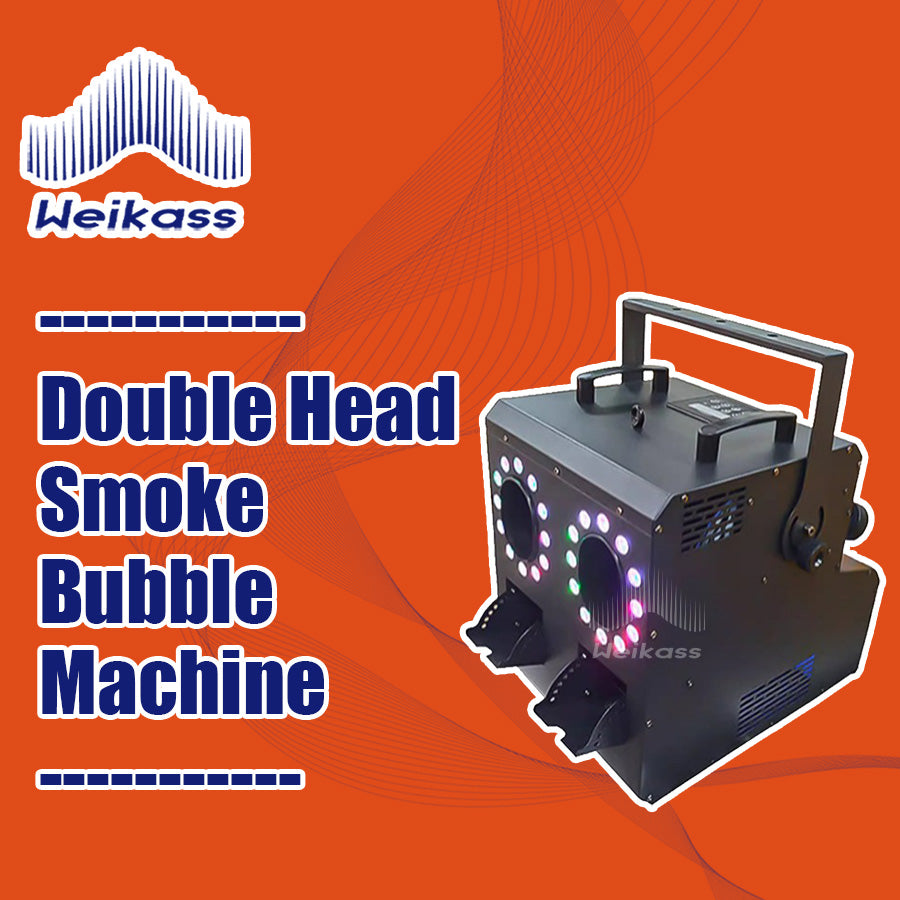 No Tax 6Pcs With 6 Cases For LED 2 Head Jet Smoke Fog 900W 24x3W RGB Bubble Machine Wireless Remote Control For Party Wedding Dj Disco Stage Event