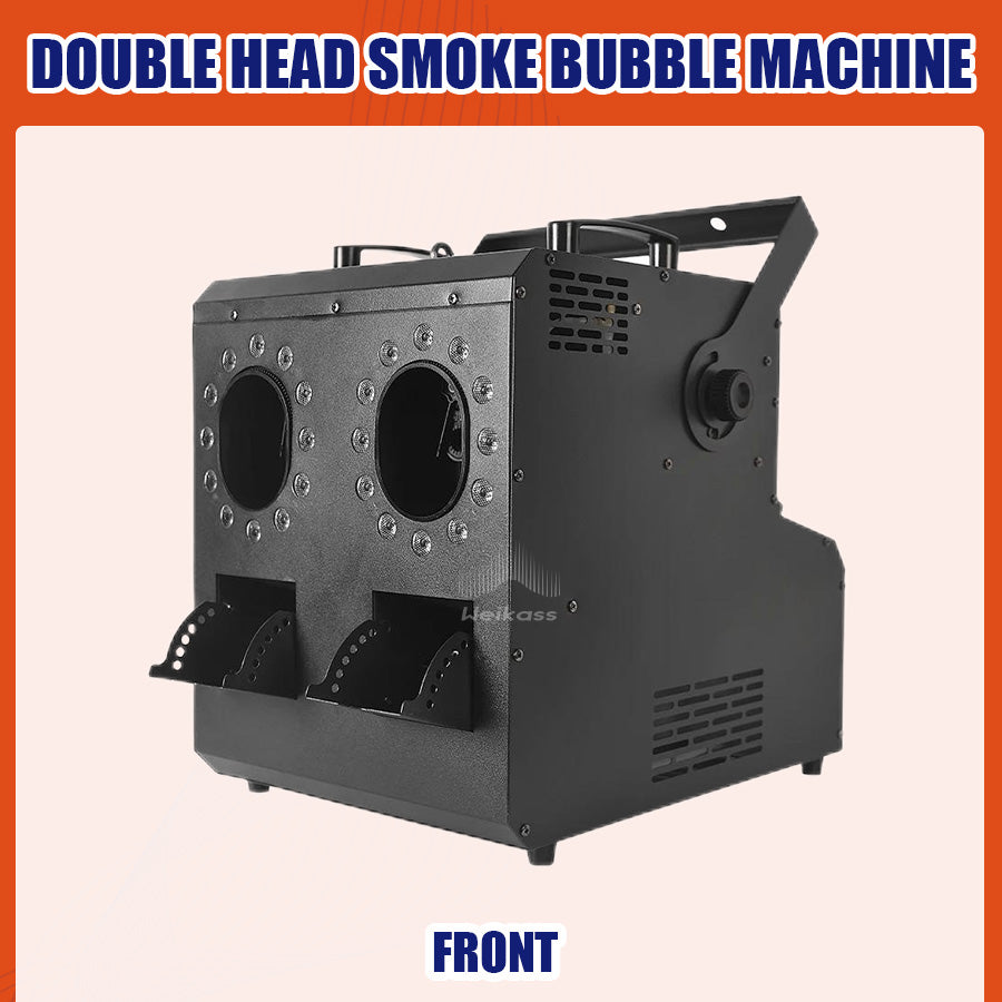 No Tax 6Pcs With 6 Cases For LED 2 Head Jet Smoke Fog 900W 24x3W RGB Bubble Machine Wireless Remote Control For Party Wedding Dj Disco Stage Event