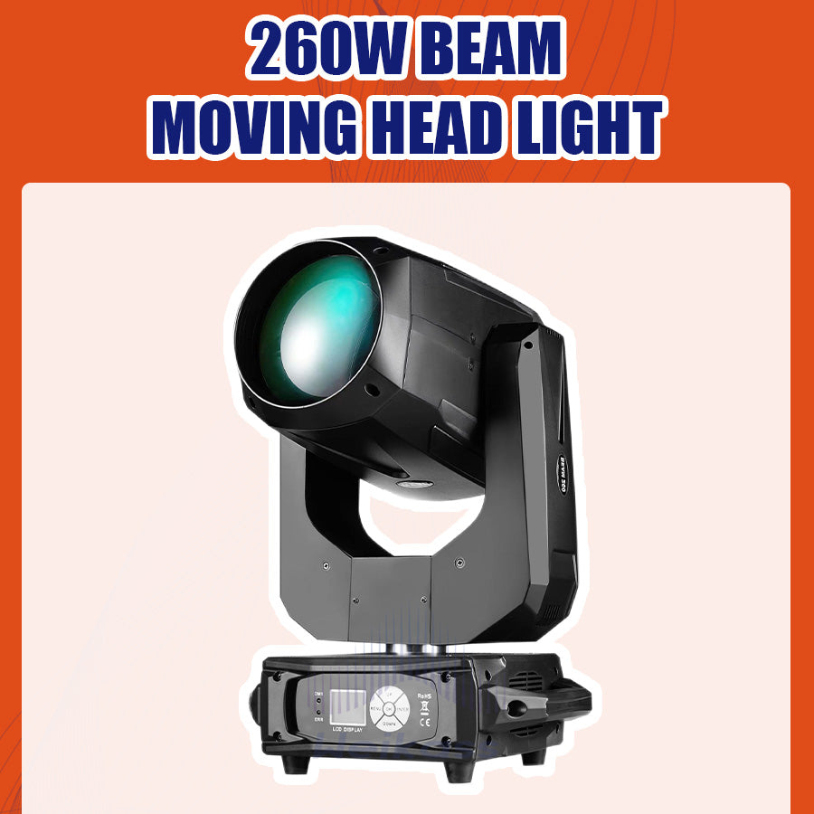 0 Tax 10Pcs 260W 10R Beam Sharpy 9r 260W Bulb Dmx Moving Head Light For Club Dj Stage Lighting Party Disco Wedding Event Christmas Party