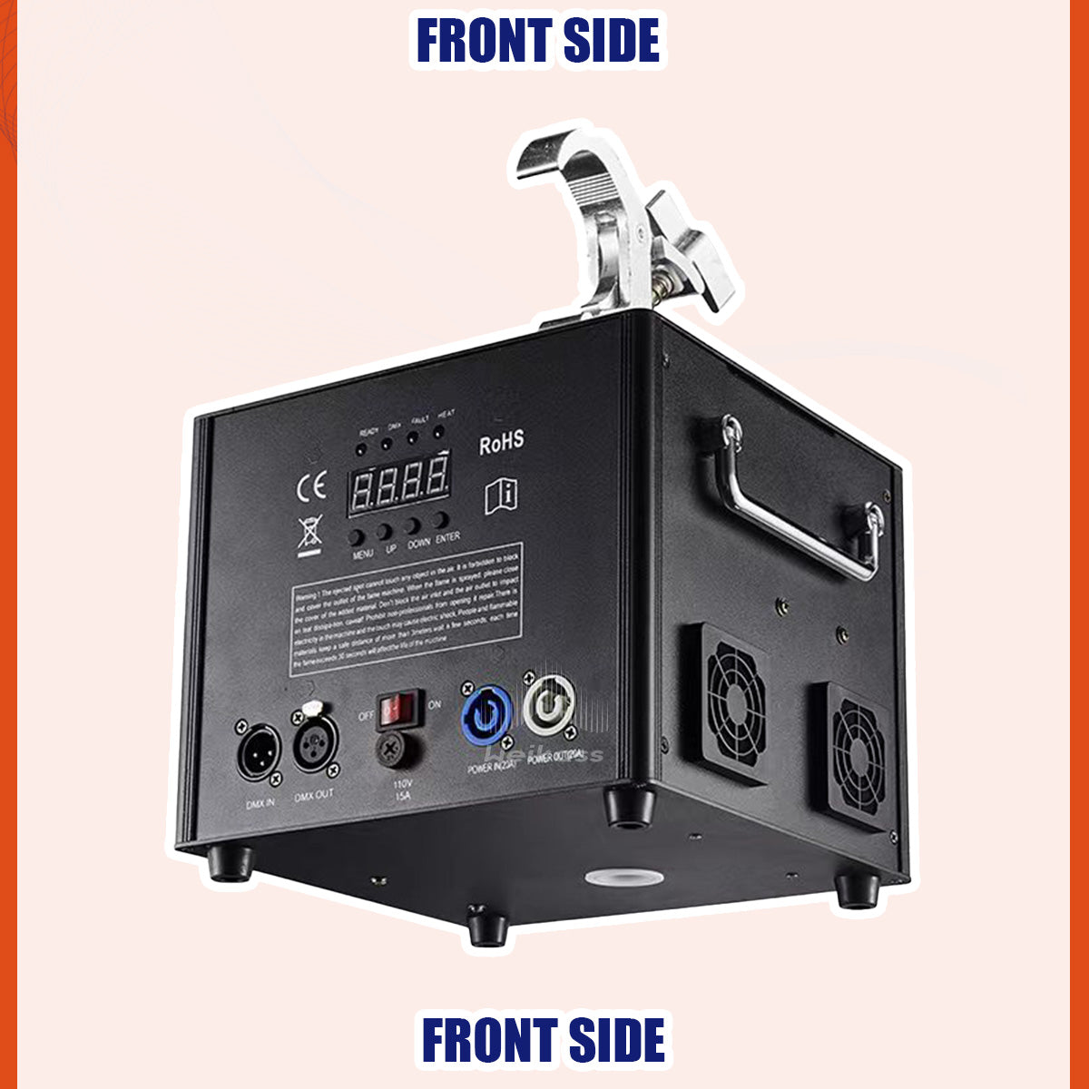 No Tax 4X 4In1 Flightcas For 600W Downward Cold Spark Firework Machine Effect For Wedding Celebration Dmx Control Spark Fountain Machine