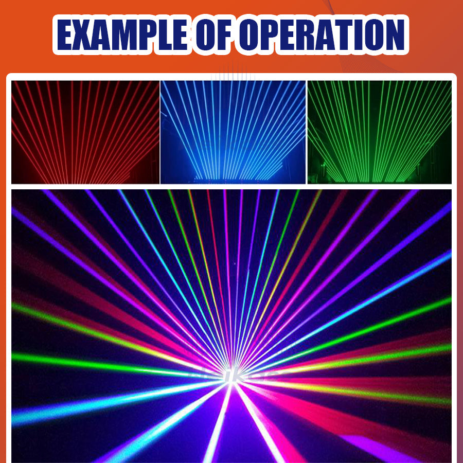 0 Tax 10Pcs 6 Eyes Moving Head Laser Light Rgb Lazer Stage Scanner Laser Beam Dj Dmx512 Dj Equipment laser Bar Lights