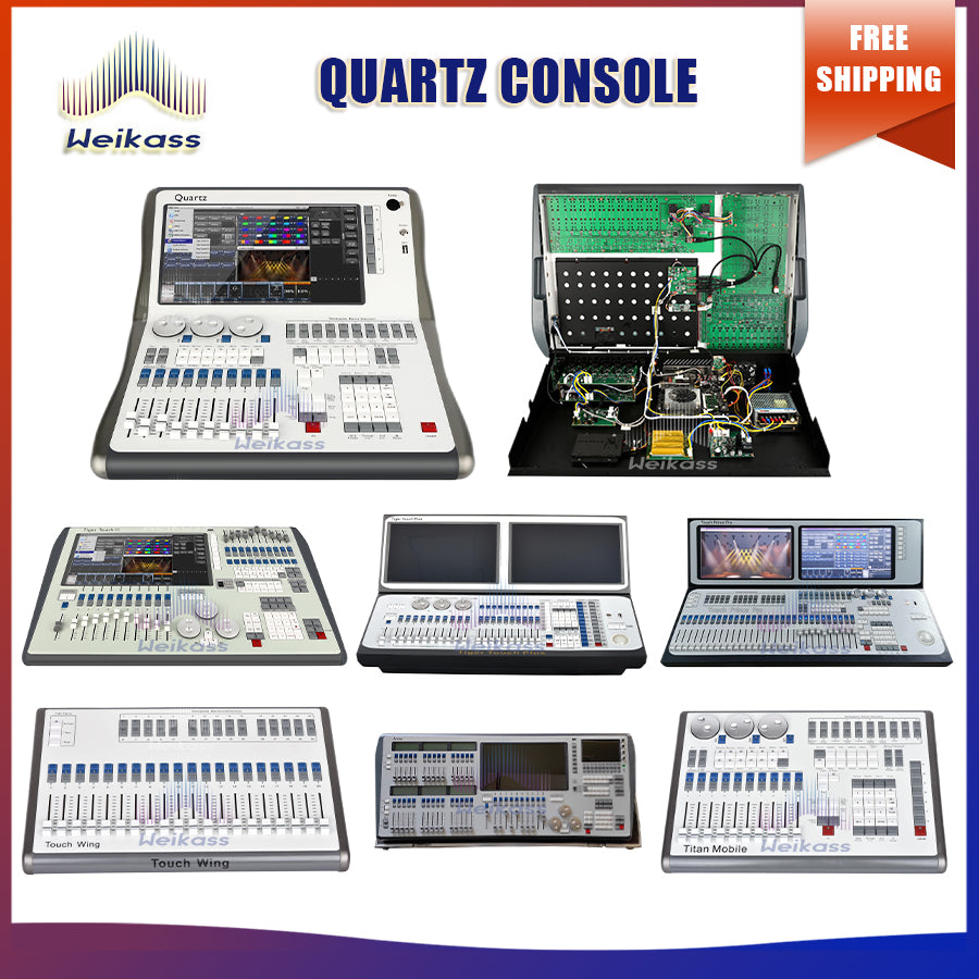 Touch Wing DMX Controller Titan Mobile Titan Quarz DMX Console 192 Tiger Touch Pro Plus Stage Lighting for Par Moving Head Flycase option