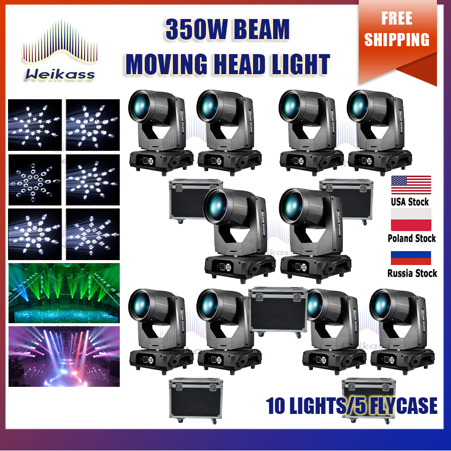 0 Tax 1-10Pcs Beam 350W 17R Moving Head Light Dmx Key Model Beam 350W Stage Disco Lights Power Dj Effect