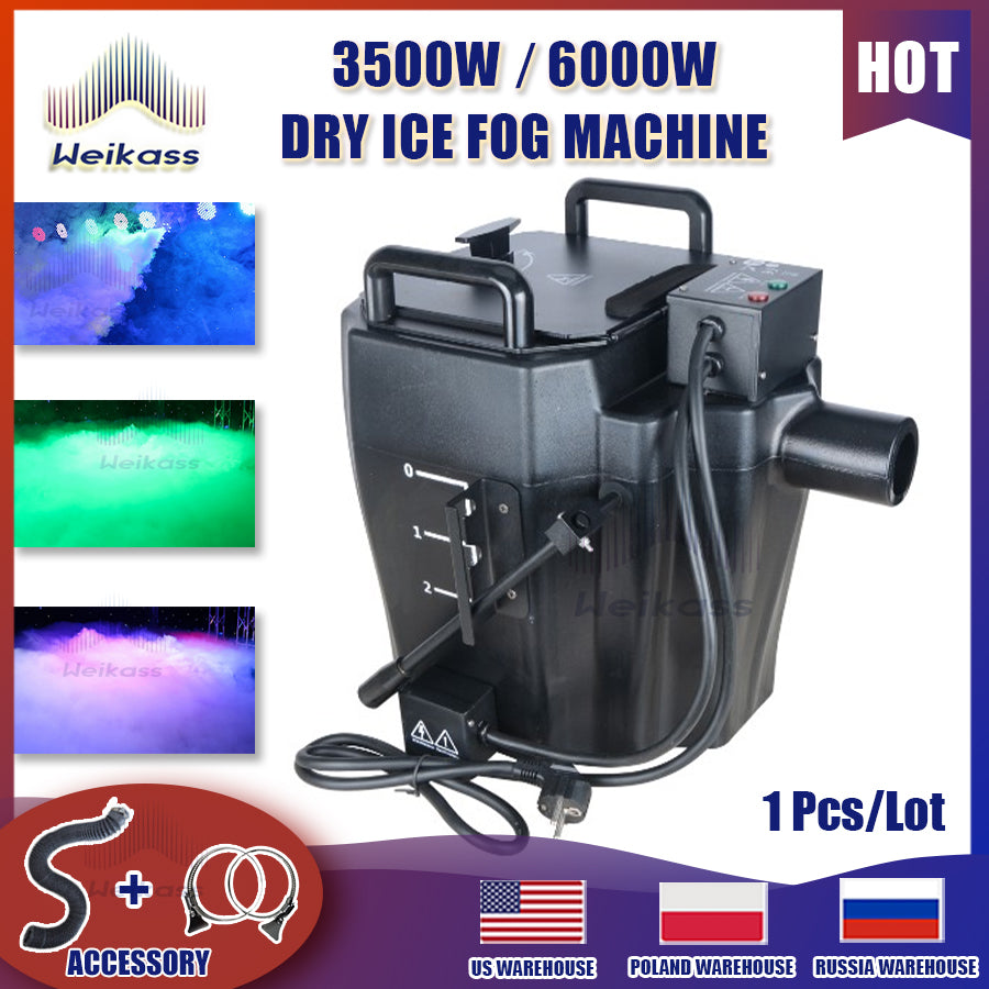 0 Tax 1-6Pcs 3500W 6000W Dry Ice Machine Low Lying fog Smoke Machine Nimbus 3500W Dry Ice Fog Machine For Wedding Stage Party Events DJ Show