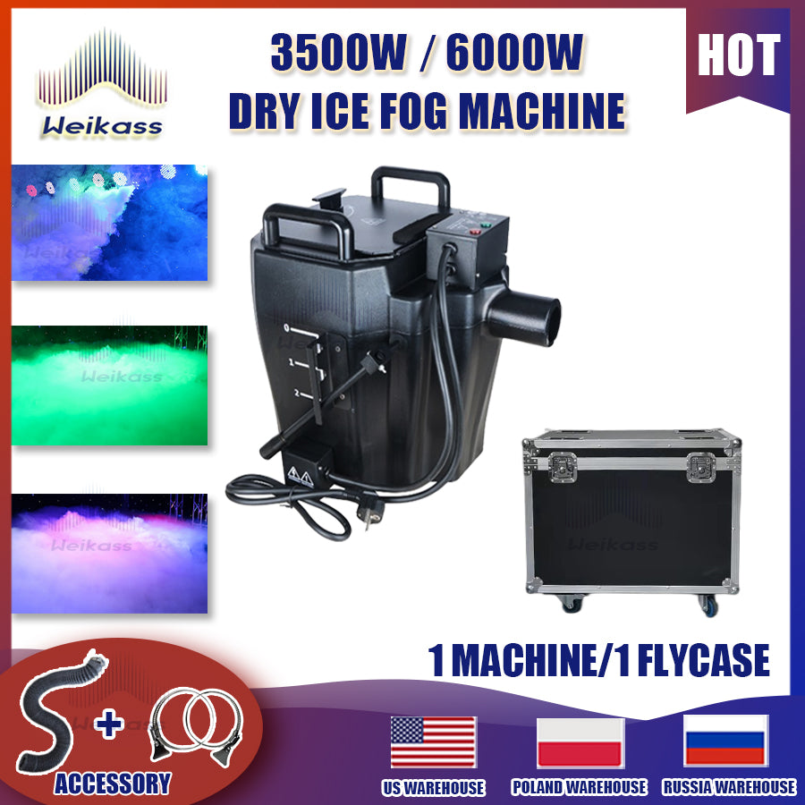 0 Tax 1-6Pcs 3500W 6000W Dry Ice Machine Low Lying fog Smoke Machine Nimbus 3500W Dry Ice Fog Machine For Wedding Stage Party Events DJ Show