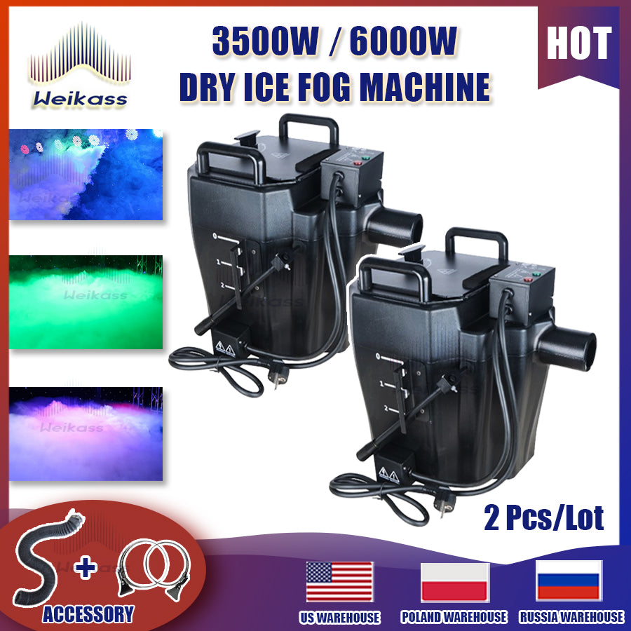 0 Tax 1-6Pcs 3500W 6000W Dry Ice Machine Low Lying fog Smoke Machine Nimbus 3500W Dry Ice Fog Machine For Wedding Stage Party Events DJ Show