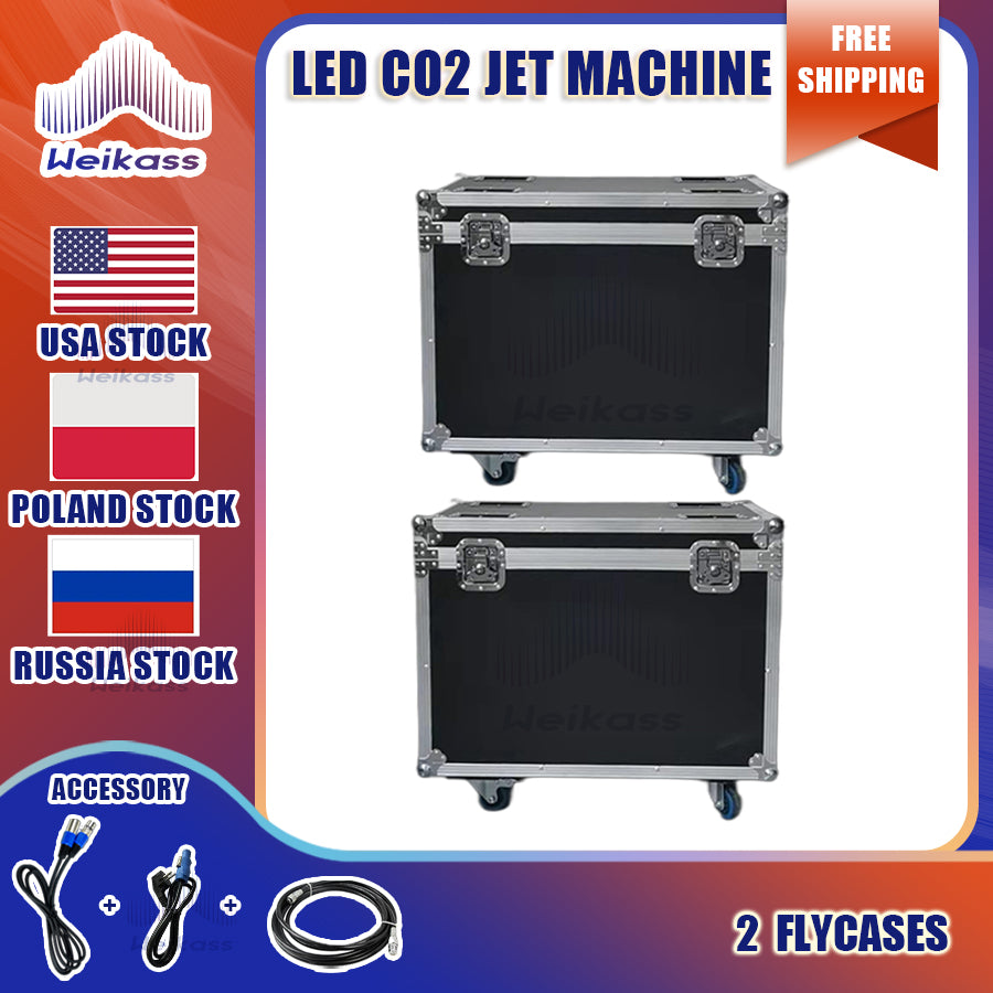 0 Tax 1-8Pcs Led Co2 Jet Machine RGB 3in1 Led Lamp Sray Gas in/out Connection DMX 2 Channels 250W Disco Club Dancing Hall