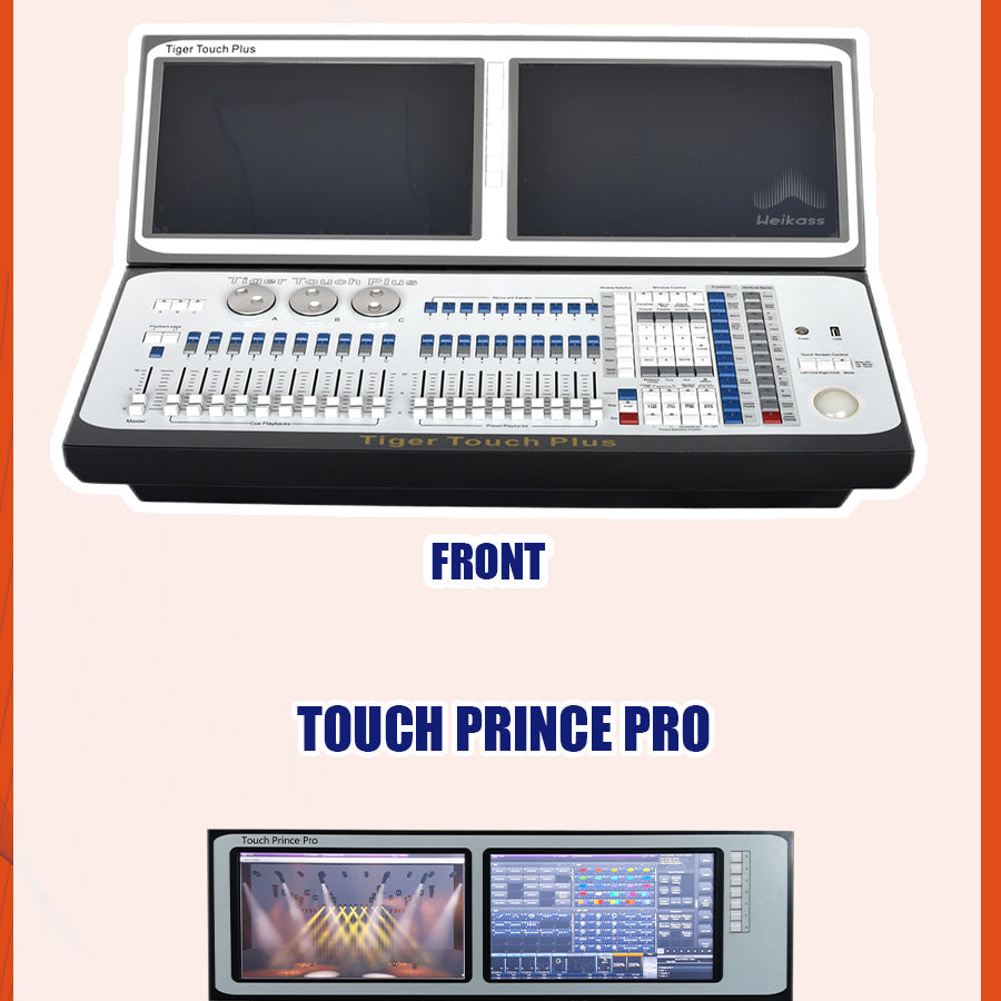 Touch Wing DMX Controller Titan Mobile Titan Quarz DMX Console 192 Tiger Touch Pro Plus Stage Lighting for Par Moving Head Flycase option