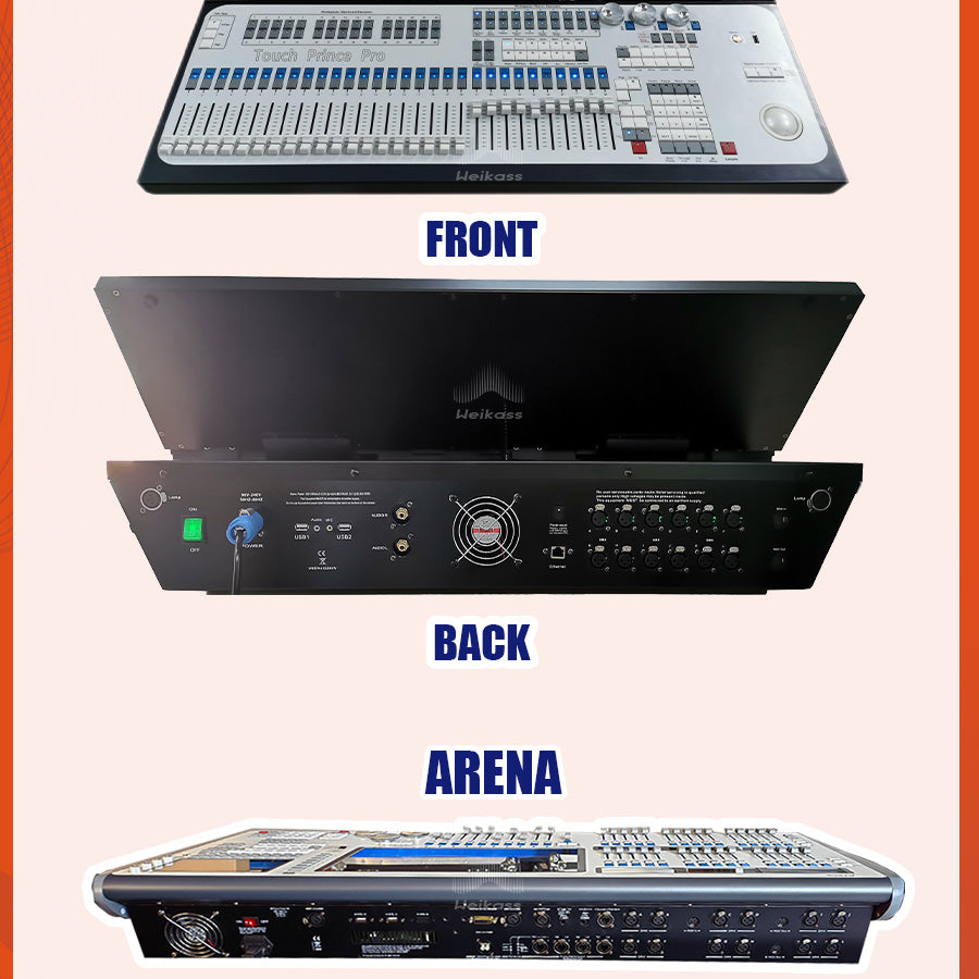 Touch Wing DMX Controller Titan Mobile Titan Quarz DMX Console 192 Tiger Touch Pro Plus Stage Lighting for Par Moving Head Flycase option