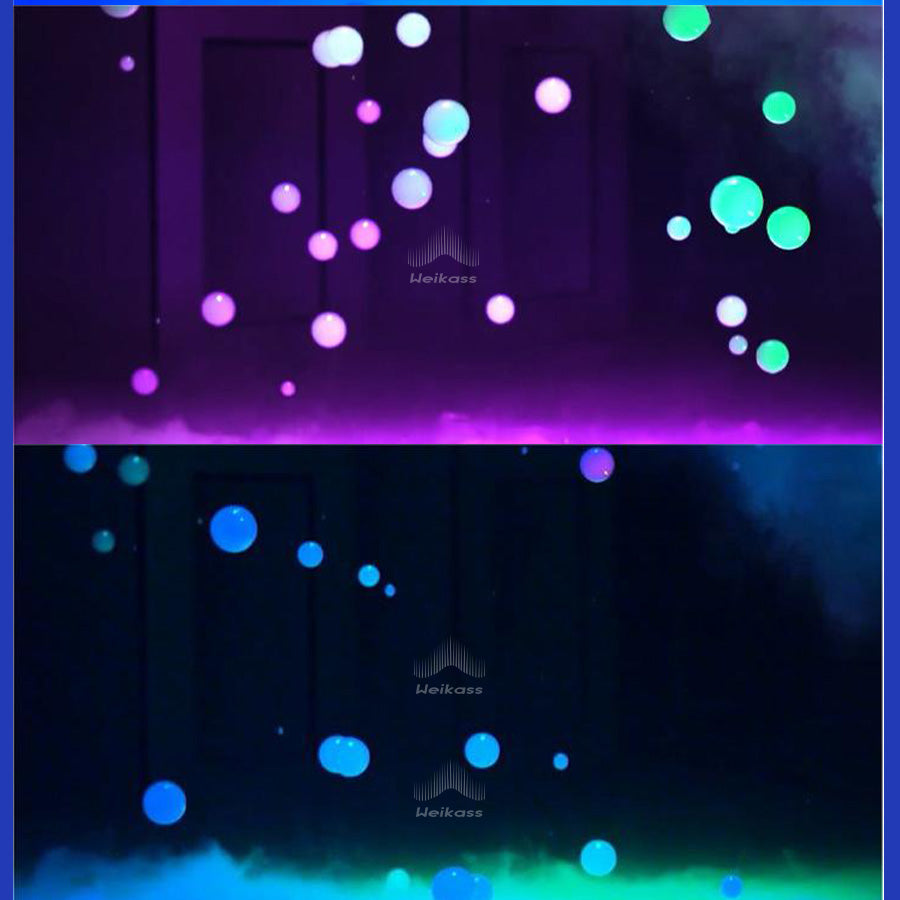 No Tax 6Pcs With 6 Cases For LED 2 Head Jet Smoke Fog 900W 24x3W RGB Bubble Machine Wireless Remote Control For Party Wedding Dj Disco Stage Event