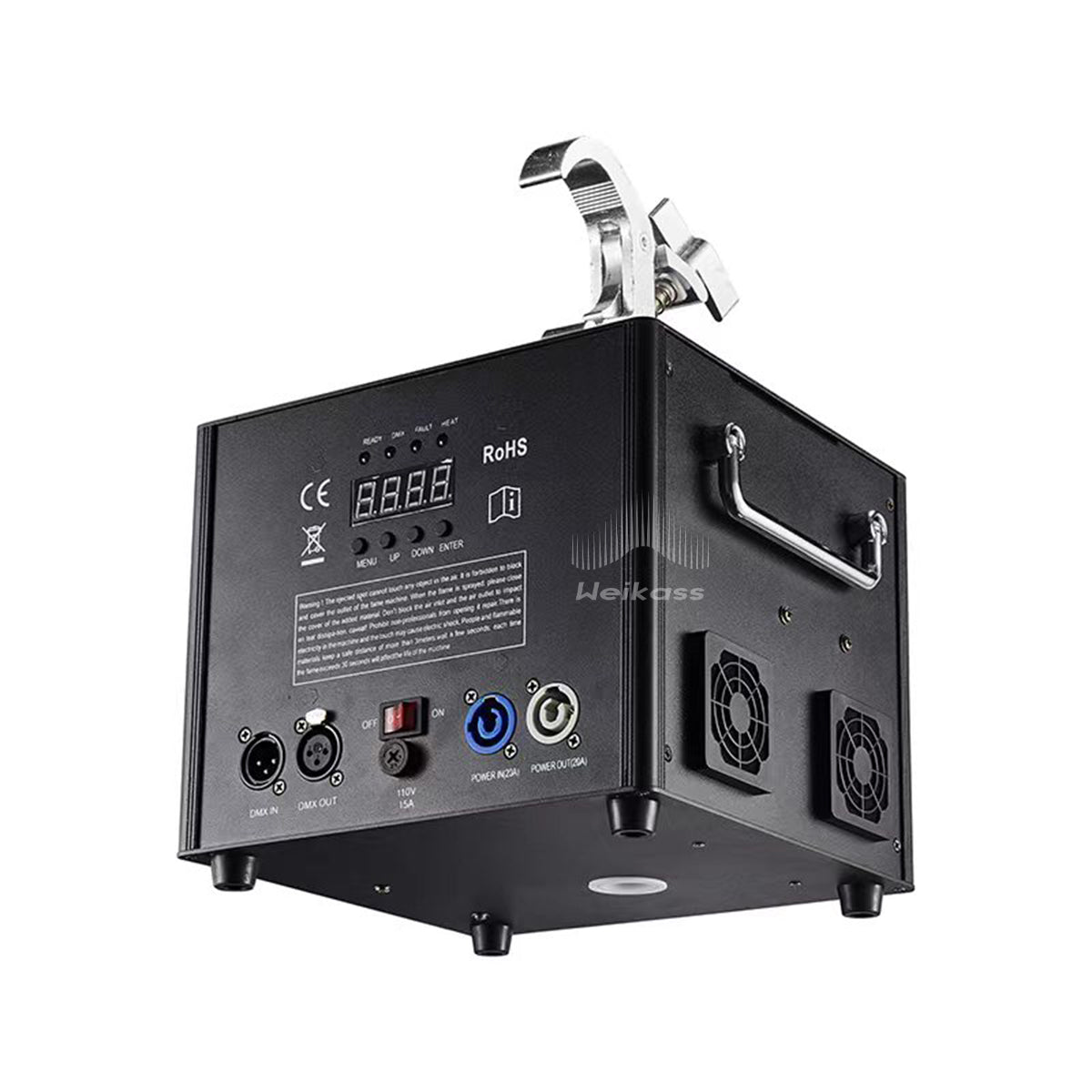 No Tax 4X 4In1 Flightcas For 600W Downward Cold Spark Firework Machine Effect For Wedding Celebration Dmx Control Spark Fountain Machine