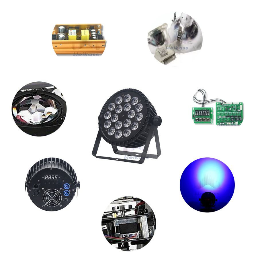 No Tax 8Pcs Aluminum Alloy LED Flat/Big Par 18x12w/18x18w RGBWA 4in1/6in1 Lighting Suitable For DJ Disco Birthday Party Stage Lighting