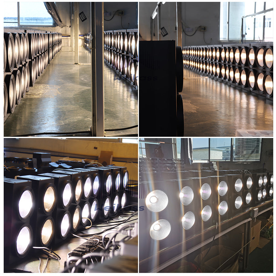 No Tax 6Pcs COB LED 2x100W Audience DMX Light 2 Eyes COB Blinder Light Optional Control LED individually for Concert Disco Party