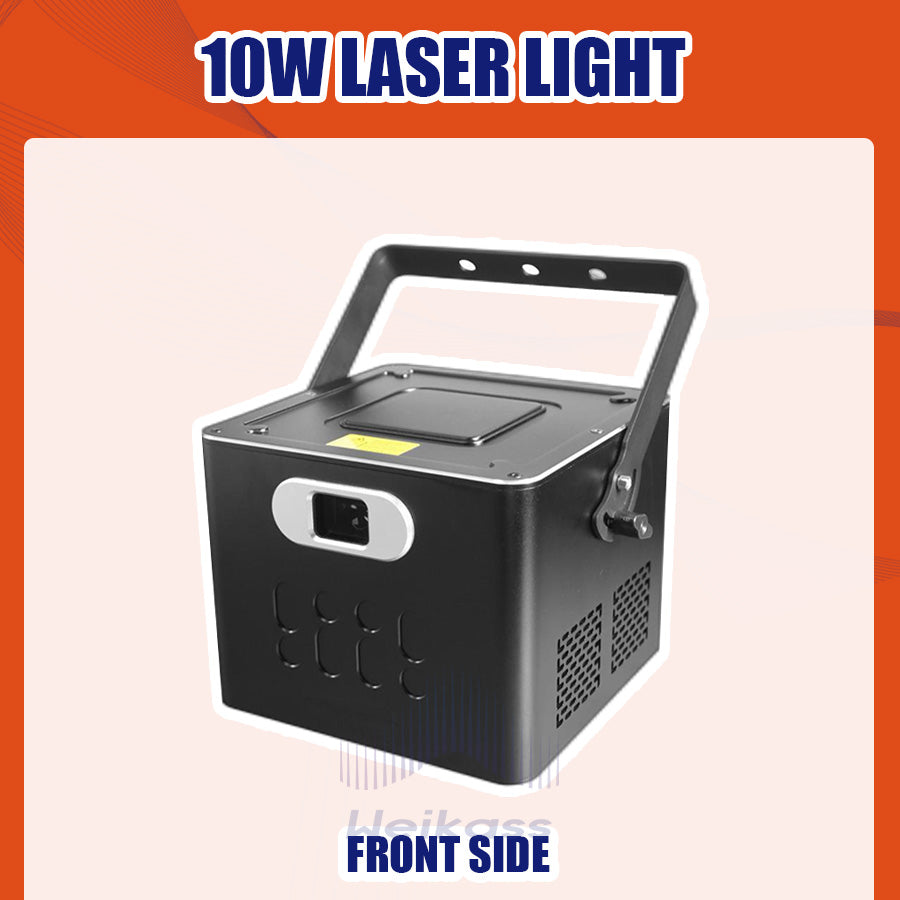 0 Tax 1Pcs ILDA 40Kpps RGB High Quality 10W Laser Light Projector 3D Animation Laser Scanner DJ Disco Party Christmas Festival Stage Effect