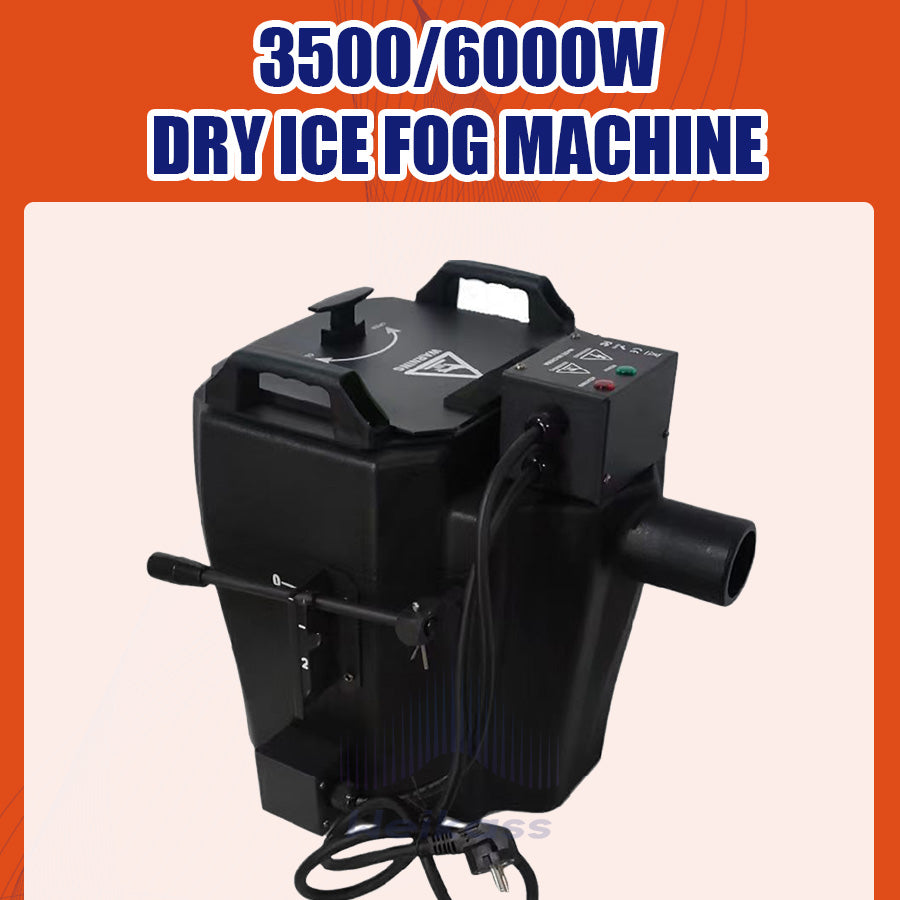 0 Tax 1 Nozzle ForMOKA Low Ground Lying First Dance Fog Machine 3500w Dry Ice Machine with Outlet and Base Fogger Machine for Wedding