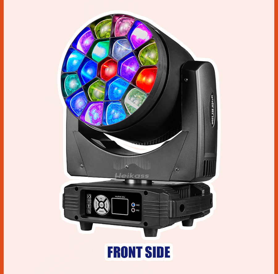 0 Tax 1-10Pcs LED Big Bees Eyes 19x40W Moving Head Led Laser Light For DJ Club Bar KTV Dance Stage Atmosphere Beam Disco Light