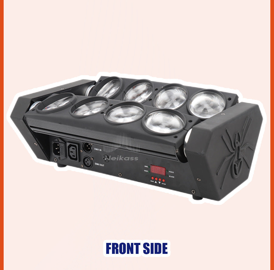 0 Tax 1 Flight Case For stage 8X10W LED Spider Light DMX512 LED Moving Head Light RGBW LED KTV Lamps