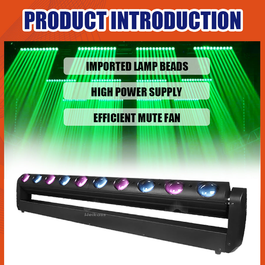 No Tax 8PcsLED Beam 10x40W RGBW 4in1 Moving Head Lighting Dyeing Uniformity For Night Club Entertainment Venue