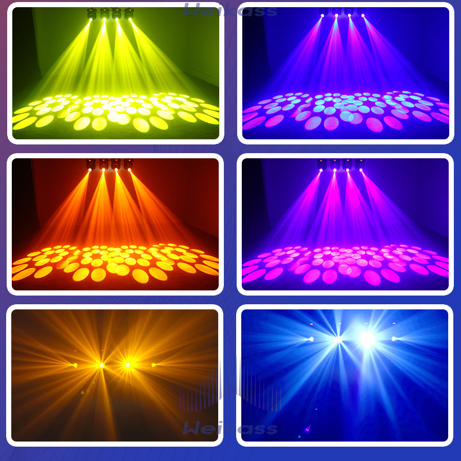 No Tax 8Pcs Moving Head LED 100W Beam DMX Light With Roadcase 8 Colors 8 Gobos Rotating Prism Effect Sound Arrive For DJ Party Club Event