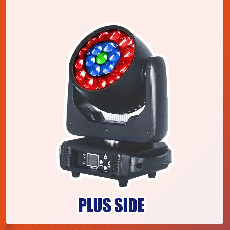 0 Tax 1-16Pcs 19x15W Led Moving Head Zoom Lyre Wash Light RGBW Beam Effect Perfect For Stage TV Theatre And TV Studio