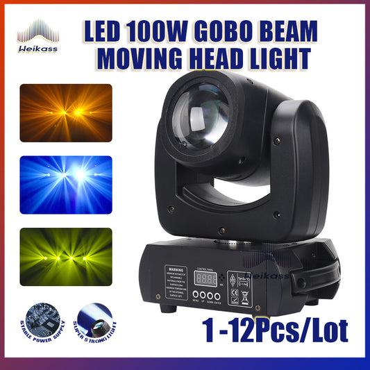 No Tax 1-12Pcs Hot Selling LED 100W Beam Spot Moving Head 18 Prisms For DMX512 Disco Party Dj Wedding Christmas Stage Lighting Party