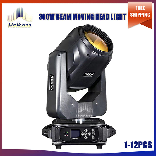 No Tax 1-10Pcs 300W Beam Moving Head Light LED Light DMX 512 Control Stage Effect Nightclub Party DJ Disco Lighting Effect