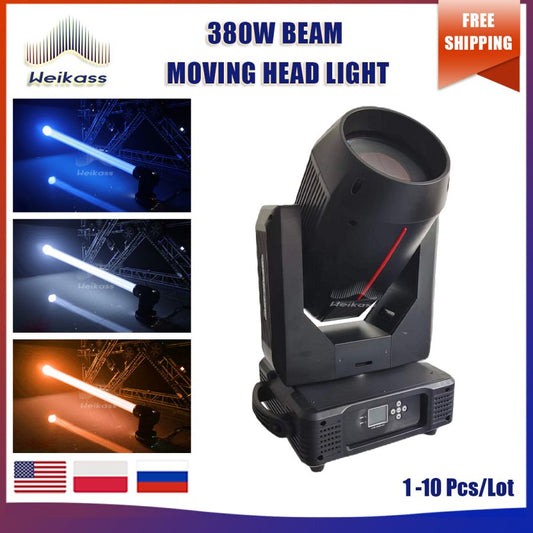 No Tax 1-10Pcs New 380W Sharpy Beam Moving Head Light For Indoor Projects Stage DJ Ball Disco Music Lights For DJ Disco