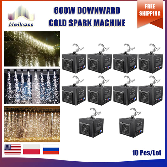 No Tax 10Pcs 600W Cold Sparks Machine And Sparkler Wedding Fireworks Cold Spark Machine Indoor Outdoor Spray Downwards