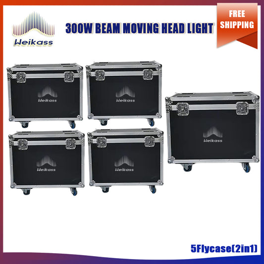 No Tax 5Pcs Flycases For NEW 300W LED Beam Disco Light Festa Party Moving Head Lighting DMX512 Console Club Show Stage Effects Light Equipment