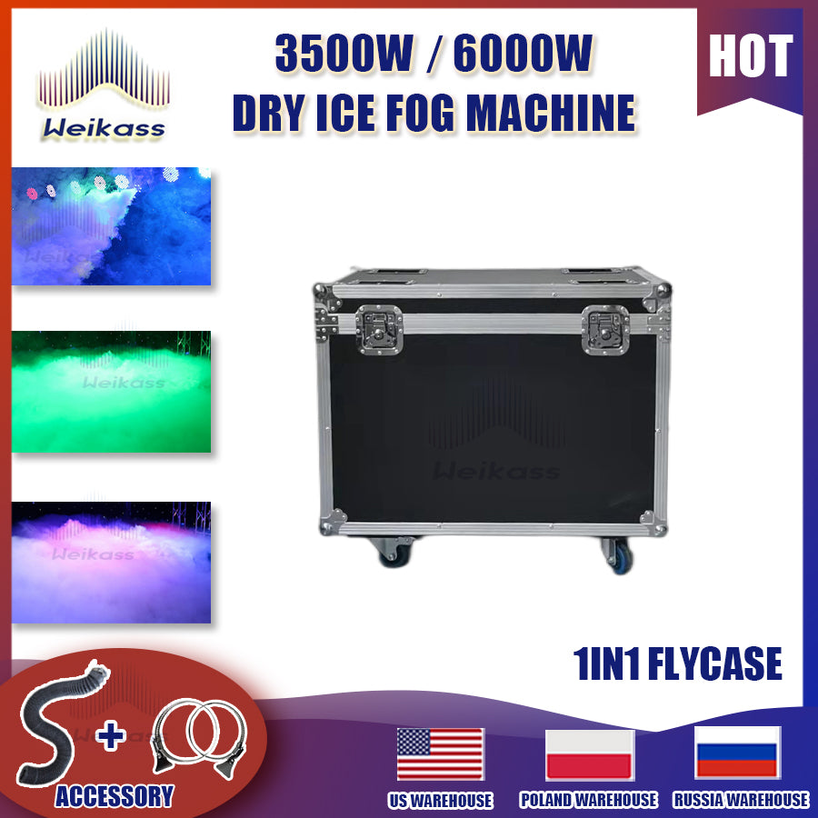 0 Tax 1-6Pcs  3500W 6000W Dry Ice Machine Low Lying fog Smoke Machine Nimbus 3500W Dry Ice Fog Machine For Wedding Stage Party Events DJ Show