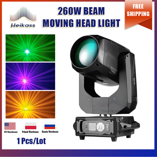 0 Tax 1Pcs New Hot-Sale 260W Beam Lighting Moving Head Light Good For Stage DJ Disco Nightclub And Wedding Event