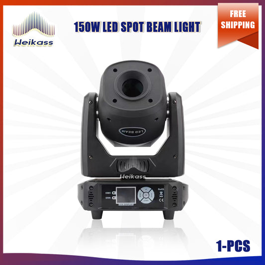 No Tax 1Pcs Moving Head LED 150W Beam DMX Light With 2 Independent Gobo Wheels Rotating Prism Effect Sound Arrive For DJ Party Club Event