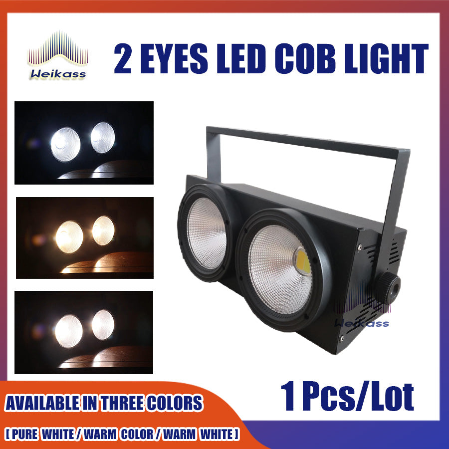 No Tax 1-12Pcs 2 eyes 2x100W LED COB DMX Stage Effect Blinder Light Cool and Warm White Professional & DJ 200W DJ/Wedding/Party