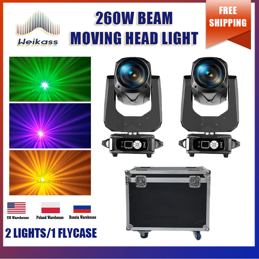 0 Tax 1-10Pcs 10R Beam 260W Moving Head Light Led Spot Dmx For Club Dj Stage Lighting Party Disco Wedding Event beam show Flightcase