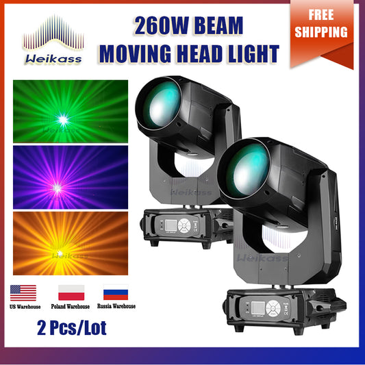 0 Tax 2Pcs Lyre Beam 10R 260W Moving Head Light Beam Sharpy Beam 260W Move Head Gobo Stage Wash Beam Super Bright Dj Light Wedding