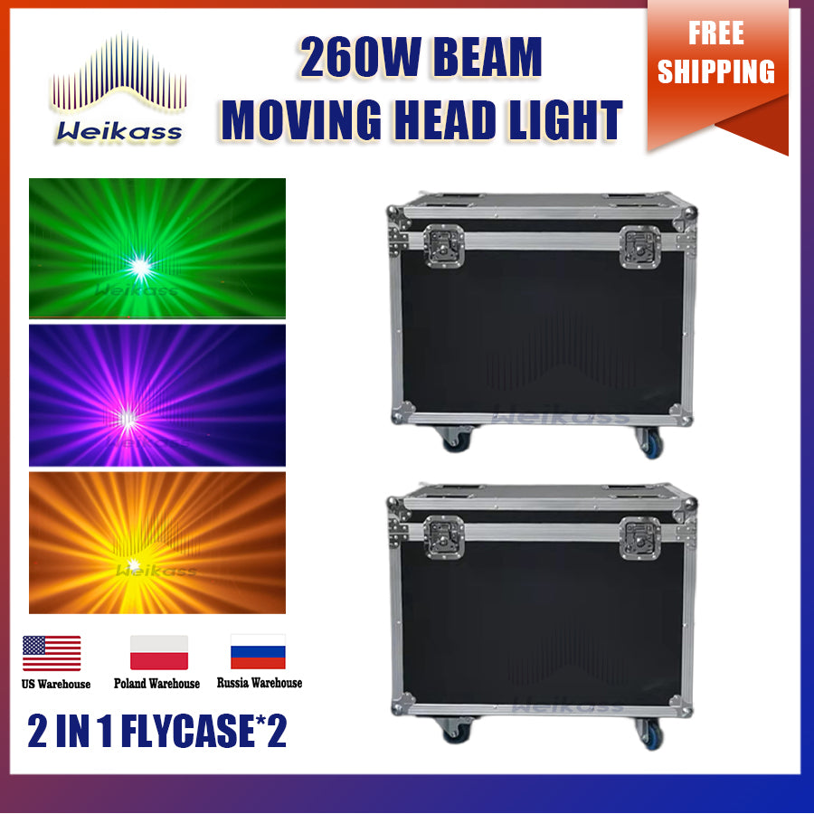 0 Tax 1-10Pcs 10R Beam 260W Moving Head Light Led Spot Dmx For Club Dj Stage Lighting Party Disco Wedding Event beam show Flightcase