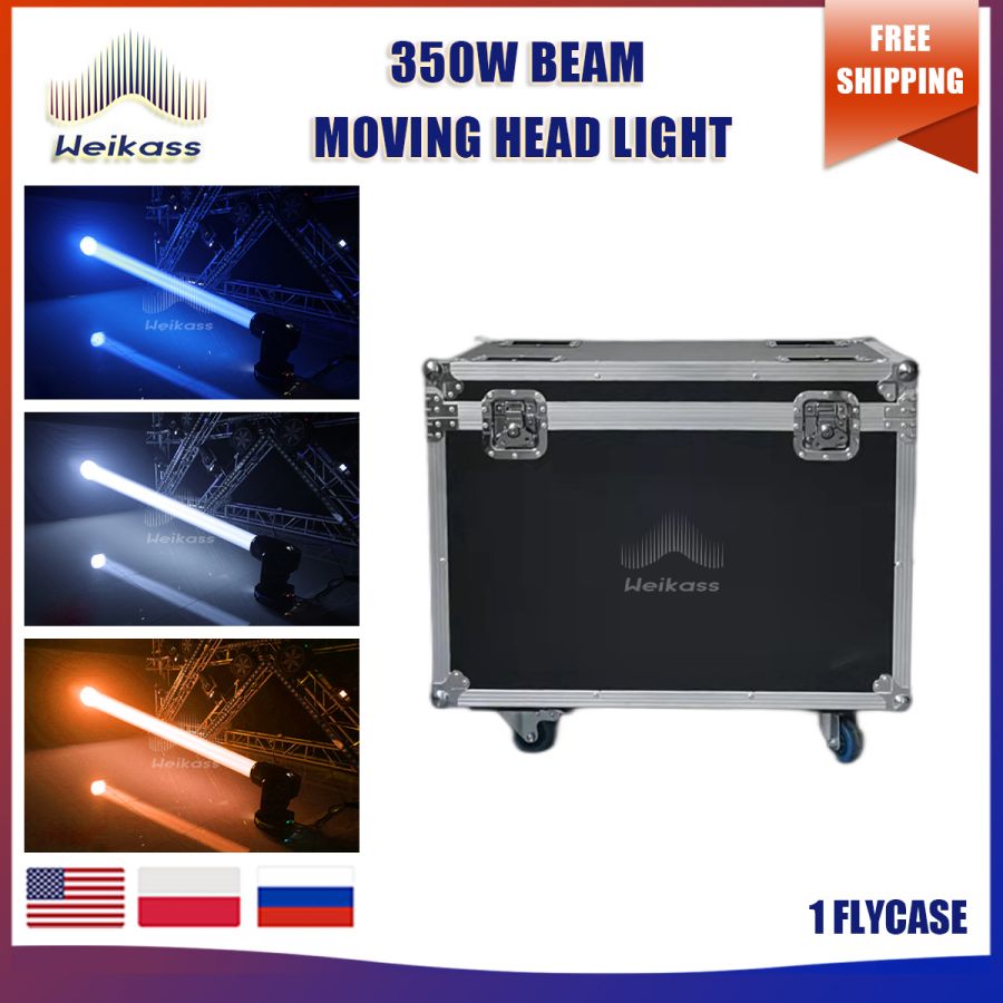 No Tax 1Pcs Flycase For 17R 350W Moving Head Light Beam Stage Projection Rainbow Effect Light For DJ Disco Party Wedding Bar