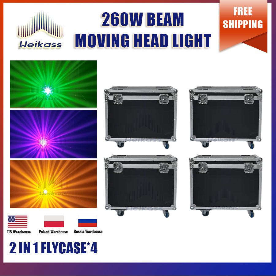 0 Tax 1-10Pcs 10R Beam 260W Moving Head Light Led Spot Dmx For Club Dj Stage Lighting Party Disco Wedding Event beam show Flightcase