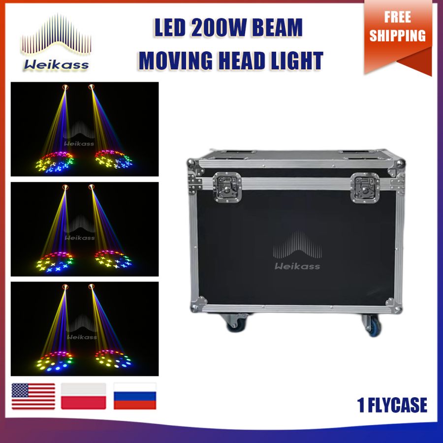 No Tax 1Pcs Flight Case For 200w Led Moving Head Light & LED Beam Spot 200 Led Beam Use For Wedding Birthday Party