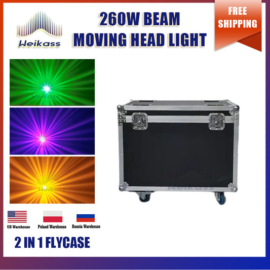 0 Tax 1Pcs Flycase For Lyre Beam 10r 260w Sharpy Beam 260w Moving Head Lights Stage DJ Disco Beam 9r 260W  Dj Stage Light