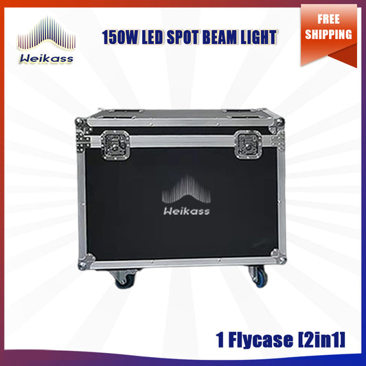 No Tax 1x Flightcases For Moving Head Beam 150W LED Stage Pattern Light DMX Control with 3 Or 8 Prism Super Bright DJ Disco