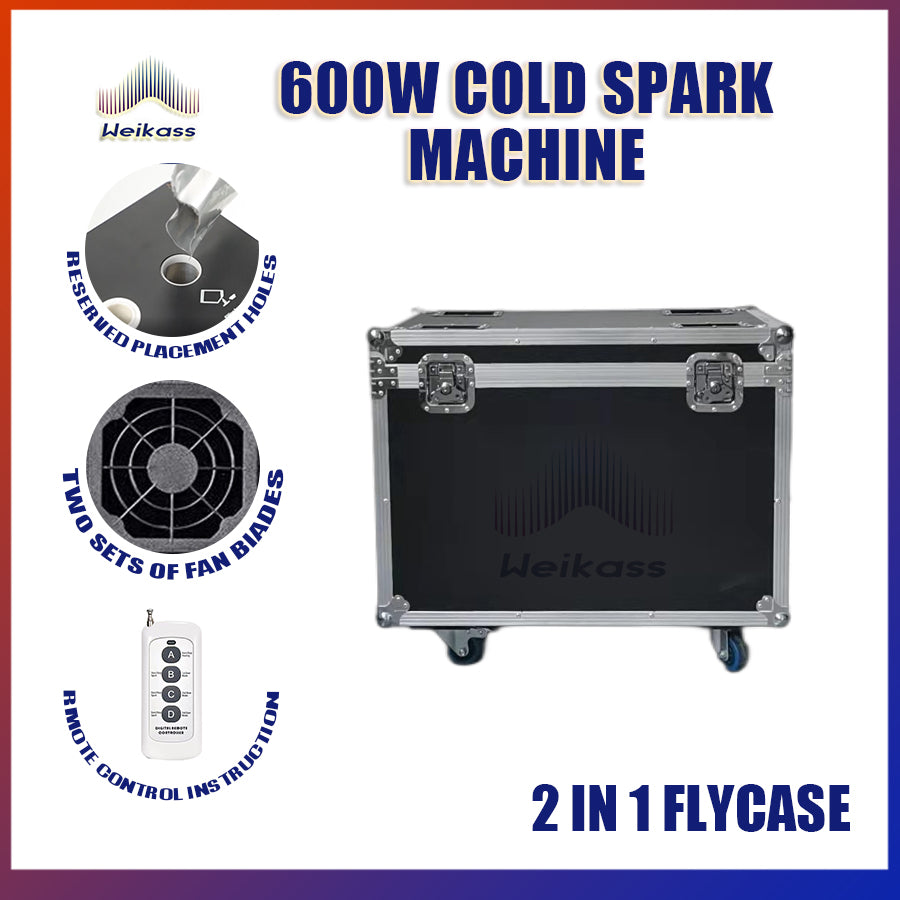 0 Tax 1-12Pcs 600W Cold Spark Machine DMX Remote Control With LCD Display 600W Cold Firework Machine Fountain Cold Sparkular Machine Ti Powder