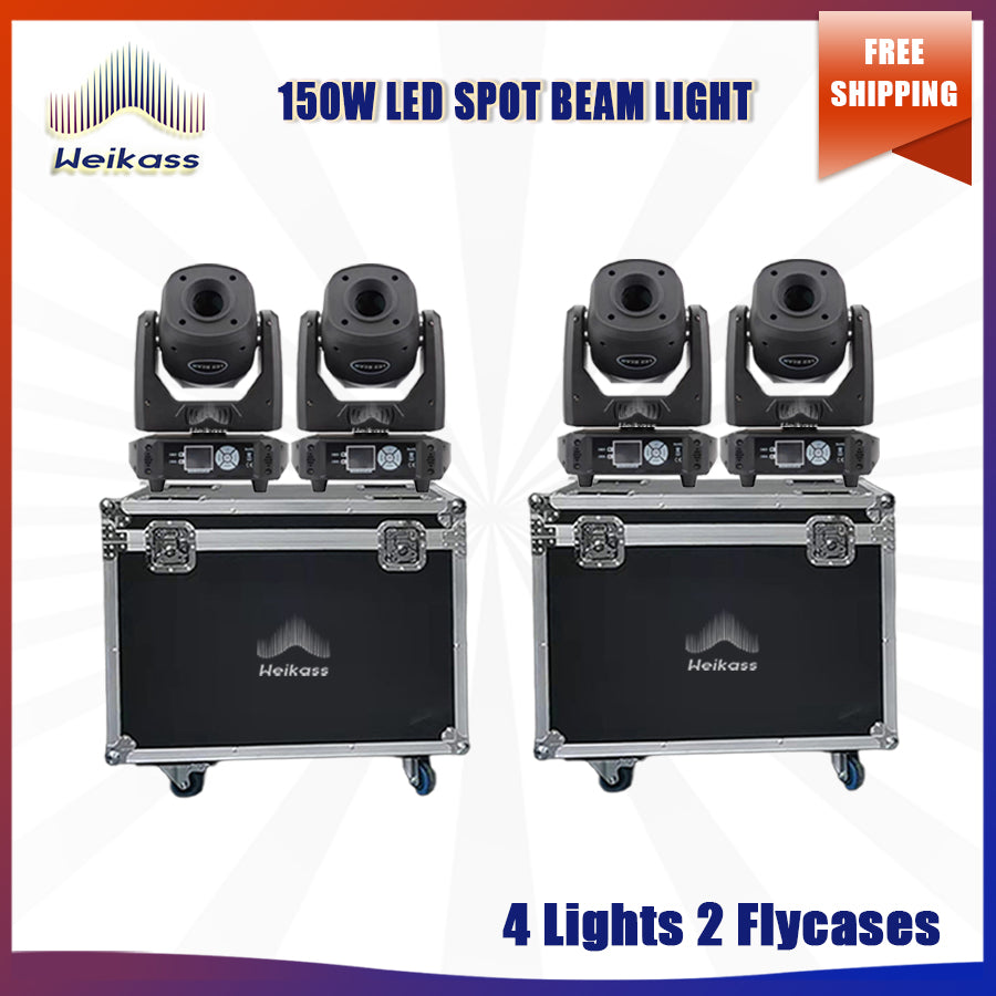 No Tax 1-12Pcs Hot Selling LED 150W Beam Spot Moving Head 3 Or 8 Prisms For DMX512 Disco Party Dj Wedding Christmas Stage Lighting Party