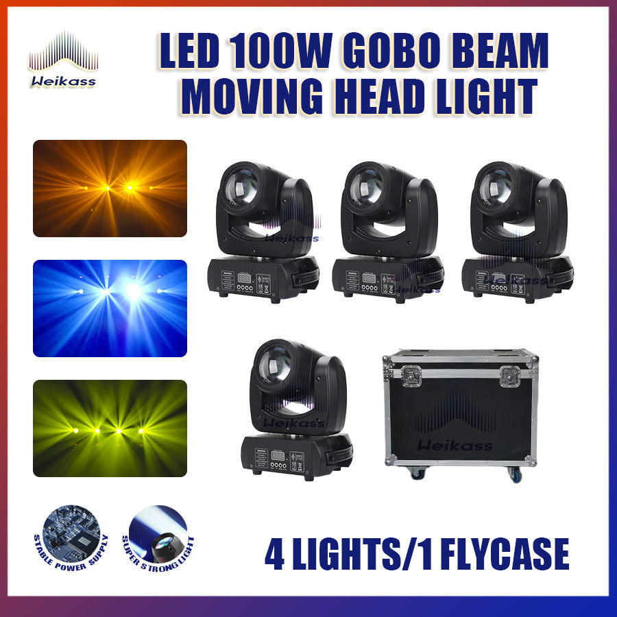 No Tax 1-12Pcs Hot Selling LED 100W Beam Spot Moving Head 18 Prisms For DMX512 Disco Party Dj Wedding Christmas Stage Lighting Party