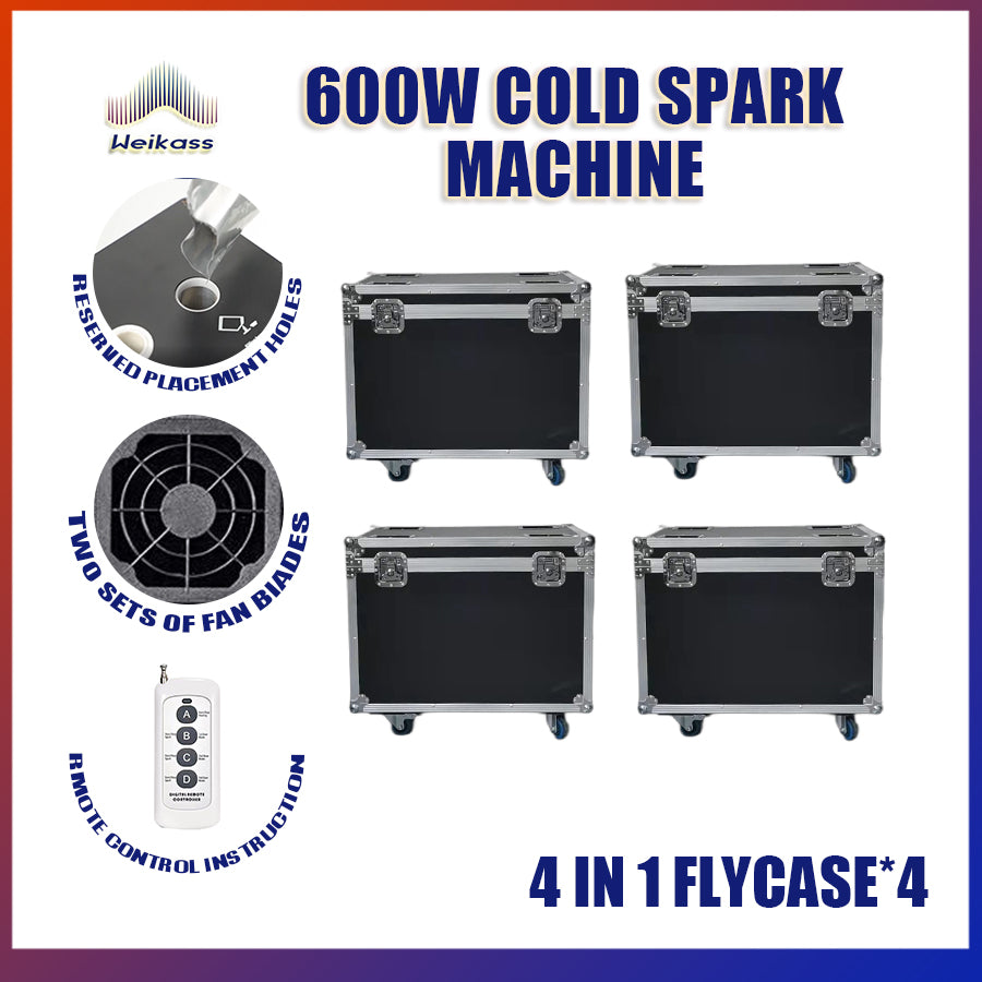 0 Tax 1-12Pcs 600W Cold Spark Machine DMX Remote Control With LCD Display 600W Cold Firework Machine Fountain Cold Sparkular Machine Ti Powder