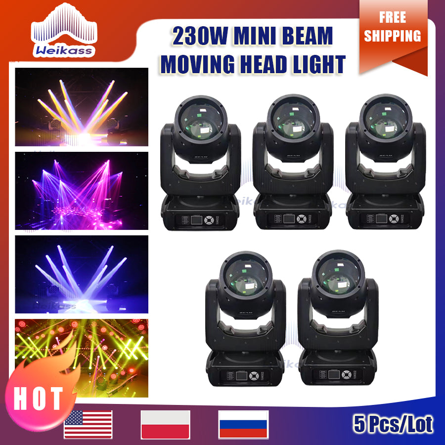 0 Tax Professional 1-12Pcs Mini Beam 230W 7R Moving Head Light Professional Stage Beam Lighting for Show Party Disco DMX FlightCase Option