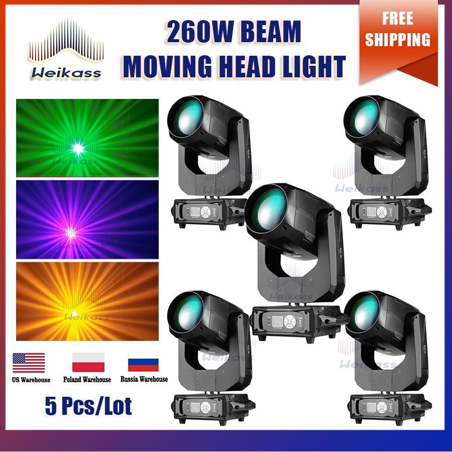 0 Tax 1-10Pcs 10R Beam 260W Moving Head Light Led Spot Dmx For Club Dj Stage Lighting Party Disco Wedding Event beam show Flightcase