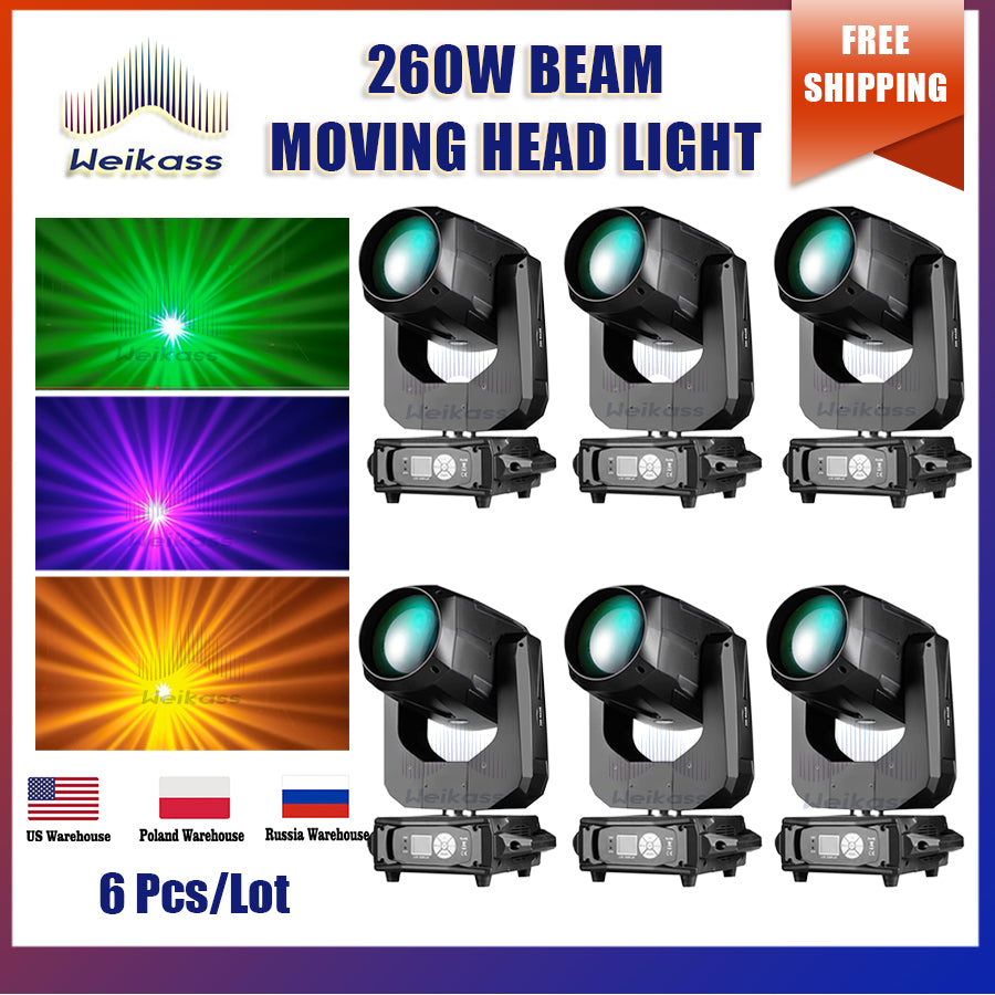 0 Tax 1-10Pcs 10R Beam 260W Moving Head Light Led Spot Dmx For Club Dj Stage Lighting Party Disco Wedding Event beam show Flightcase