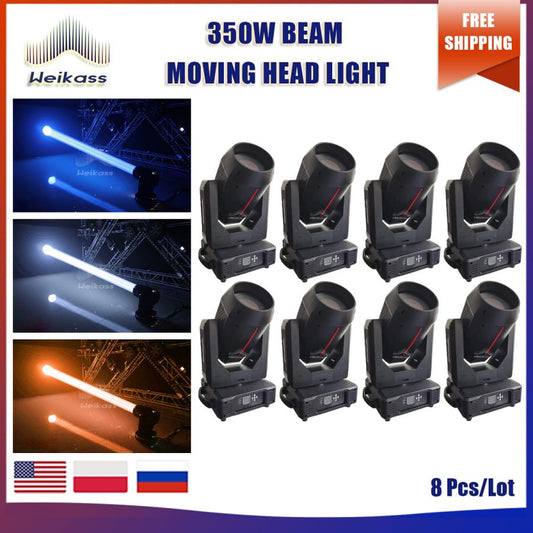 No Tax 8Pcs Moving Head Light 350W Projector Stage Light Effect For DJ Disco Party Holiday Christmas Bar Club Wedding Birthday