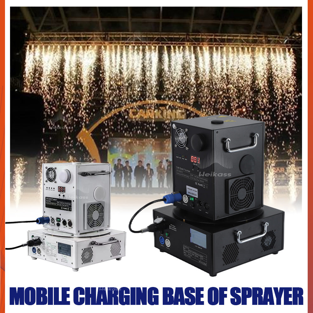 No Tax 6Pcs Mobile Battery Charging Equipment Stage Mobile Charging Base Of Sprayer Cold Spark Machine Flycase Option